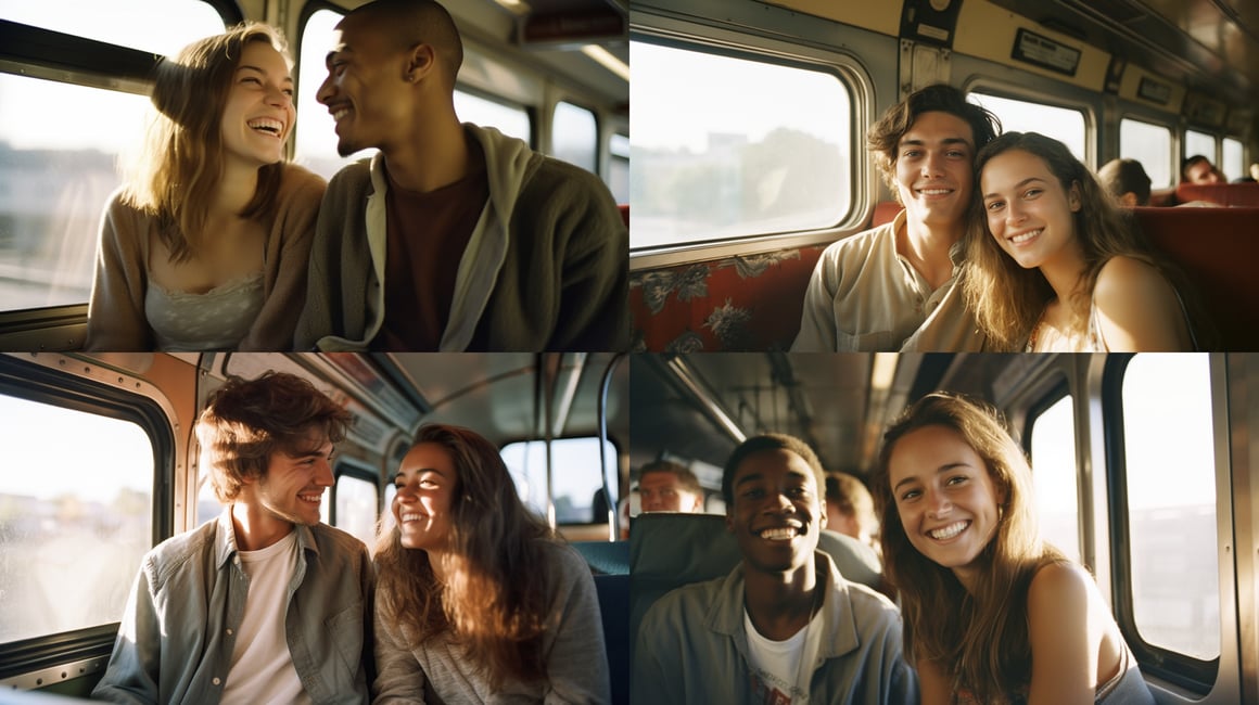 Sun-kissed Serendipity: A Candid Kodak Moment on Transit