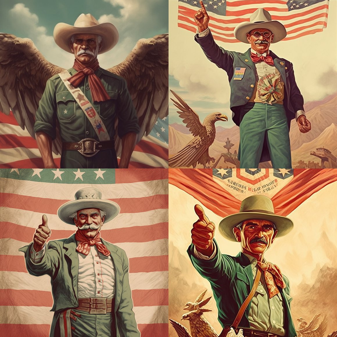Retro Mexican War Poster Design Breakdown