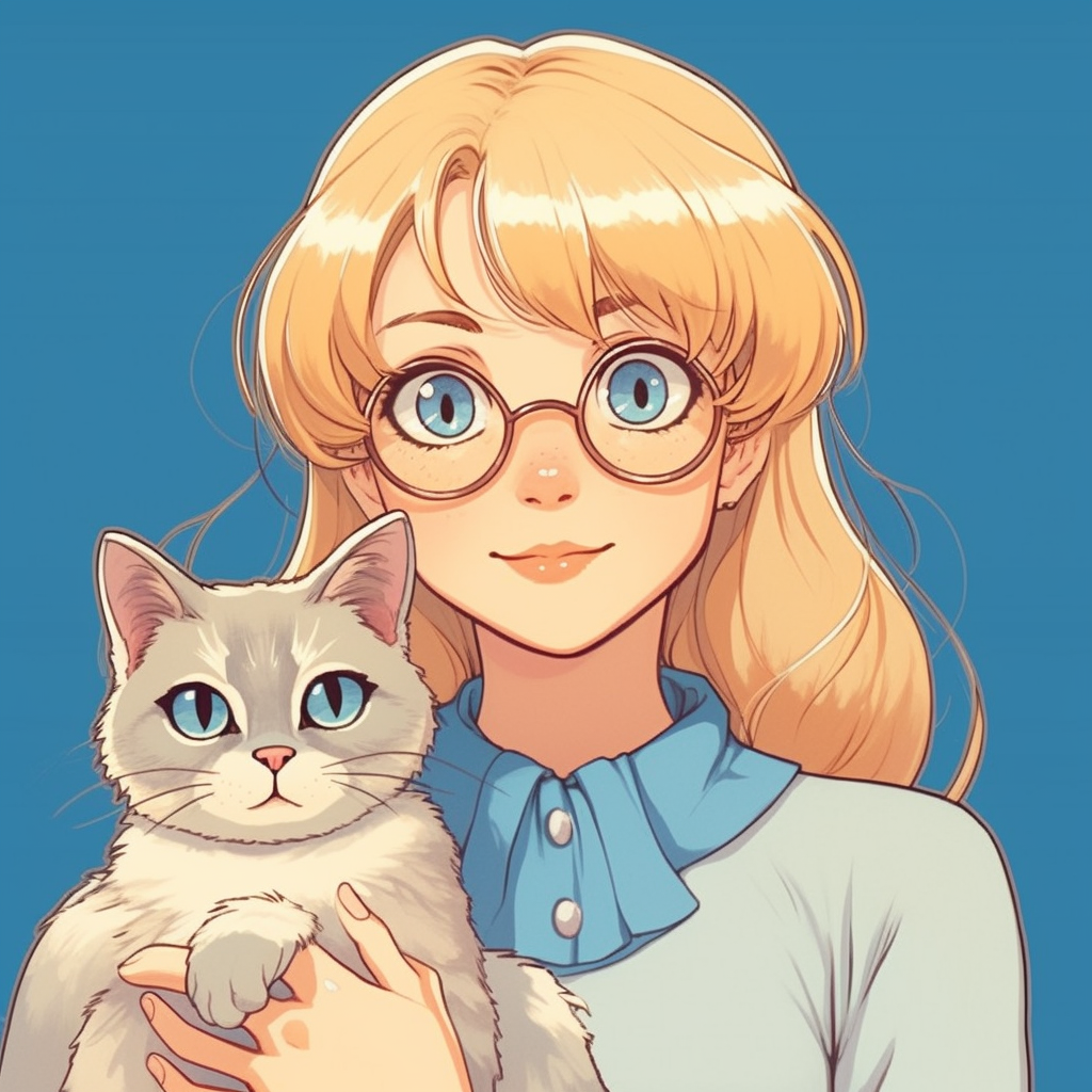A Tranquil Ghibli-inspired Sunset Walk with a Magical Cat Companion