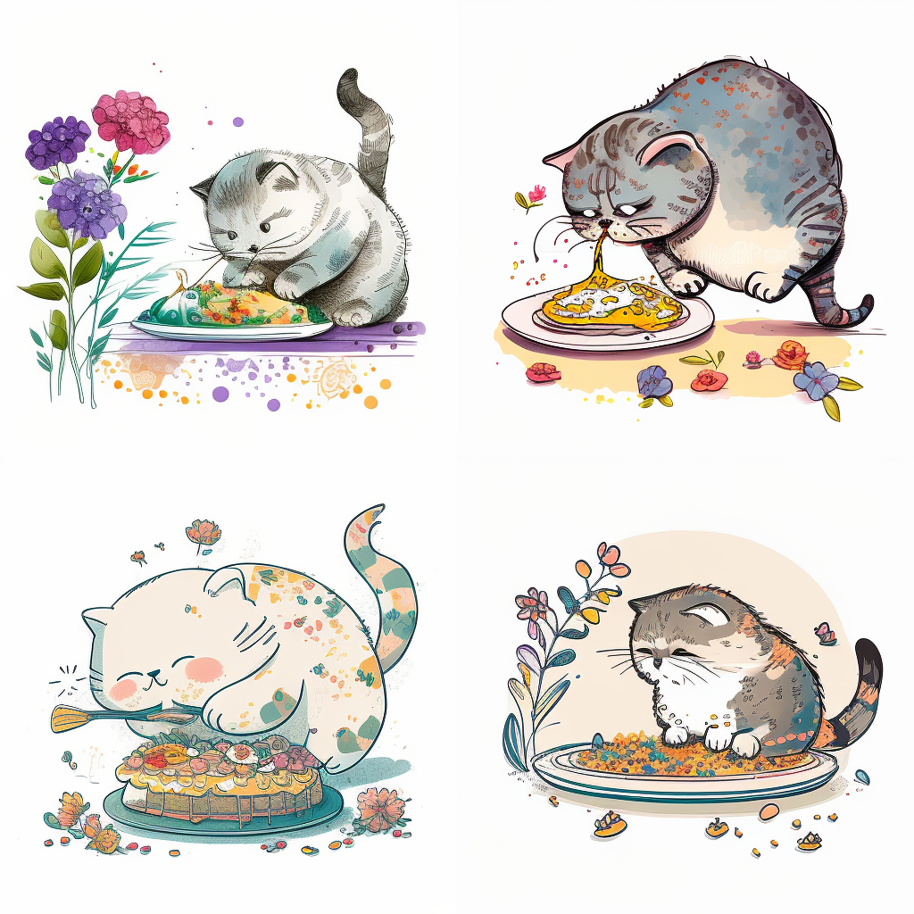 Chubby Cat's Food Adventure