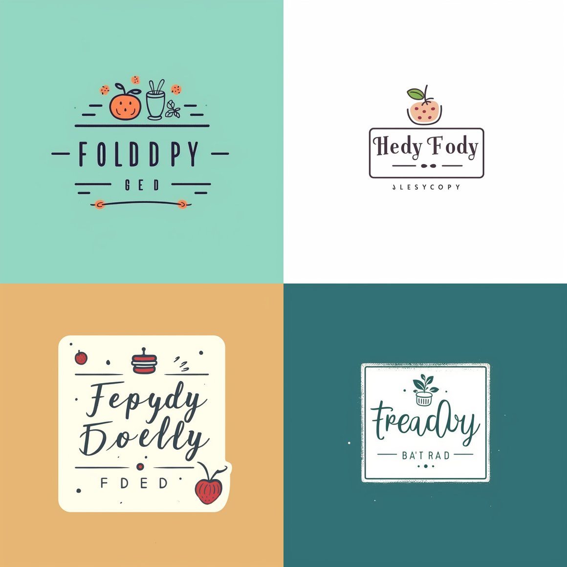 Healthy Food Blog Logo Design Brief
