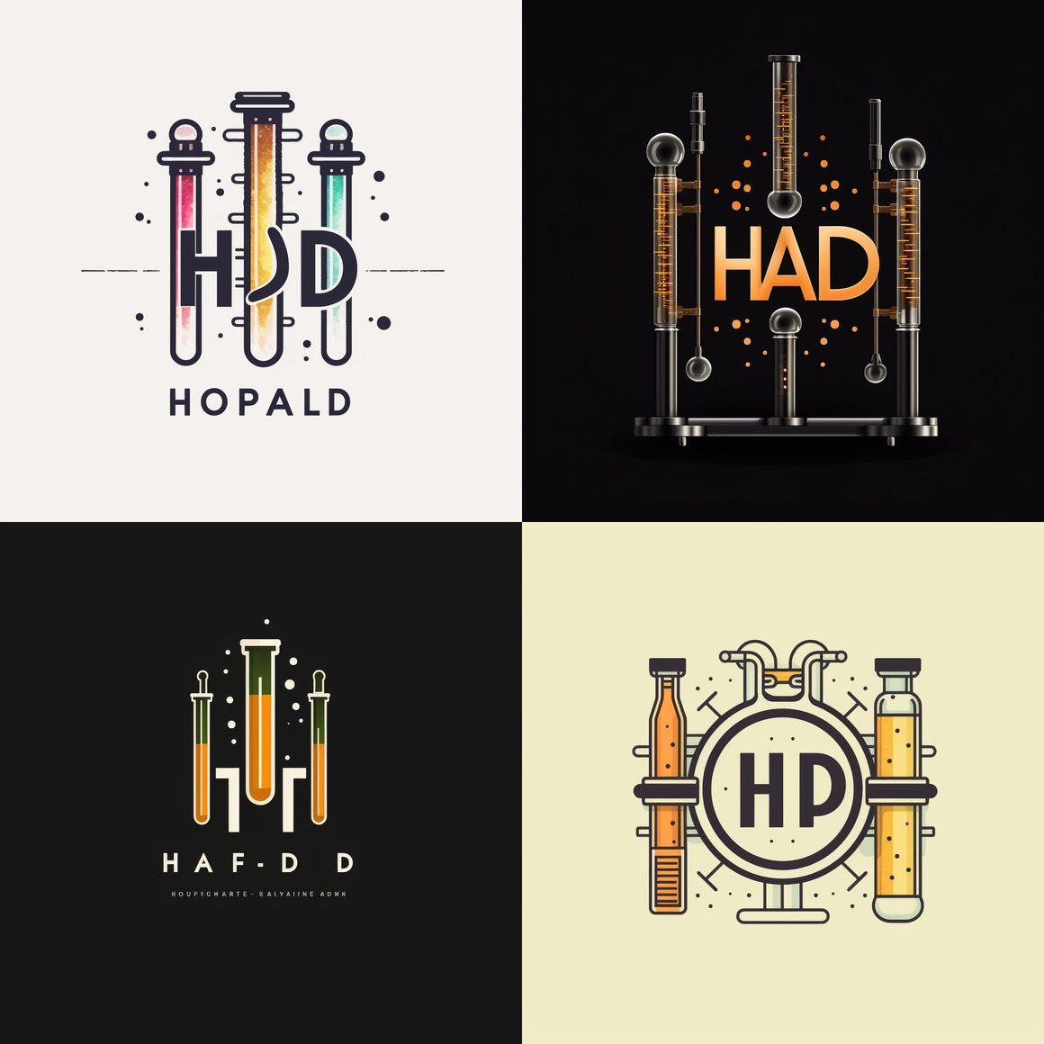 HD Scientific Logo Design Process