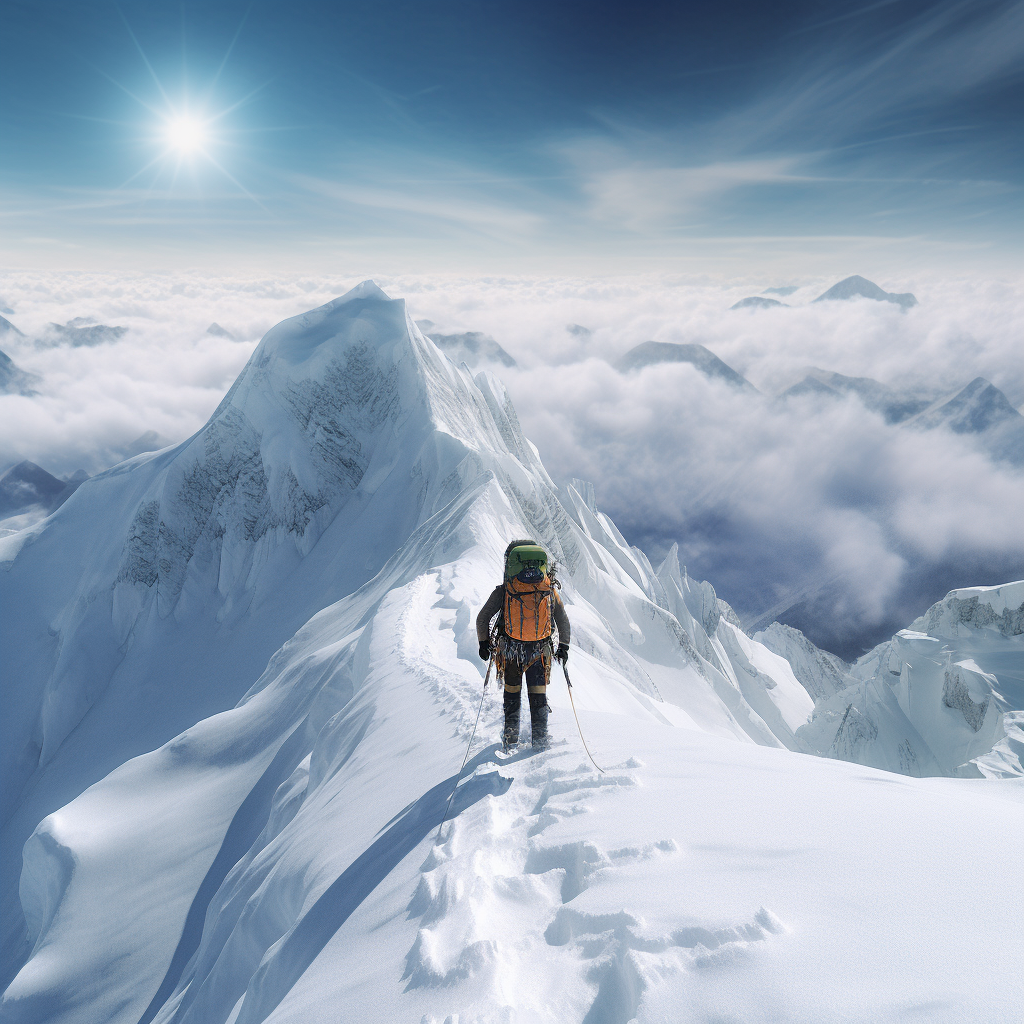 Summit Ascend: A Mid-Journey Glacier Adventure