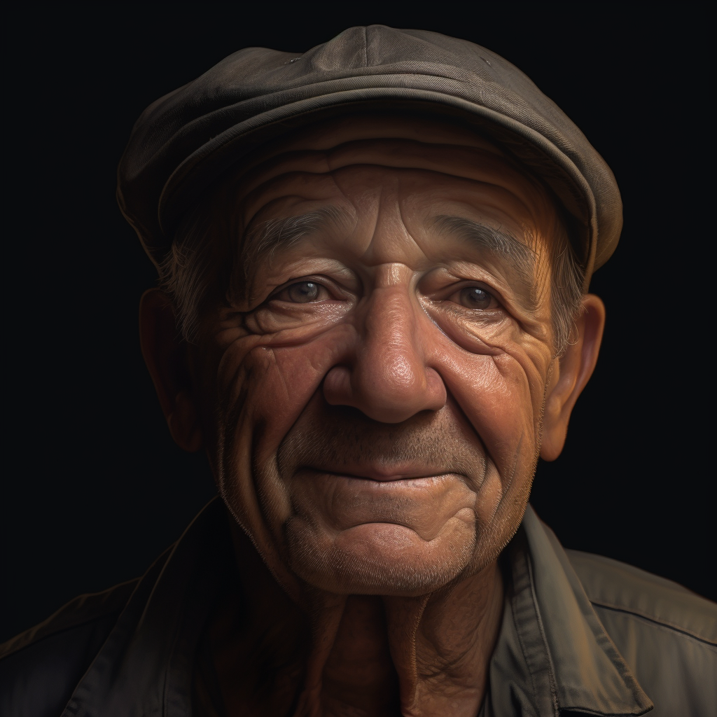 Sublime Realism: Grandfather's Mid-Journey Gaze