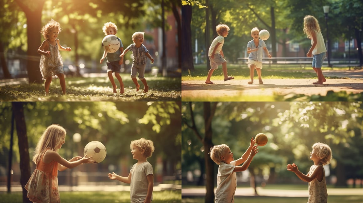 Summer Joy: Midsummer Playtime in the Park
