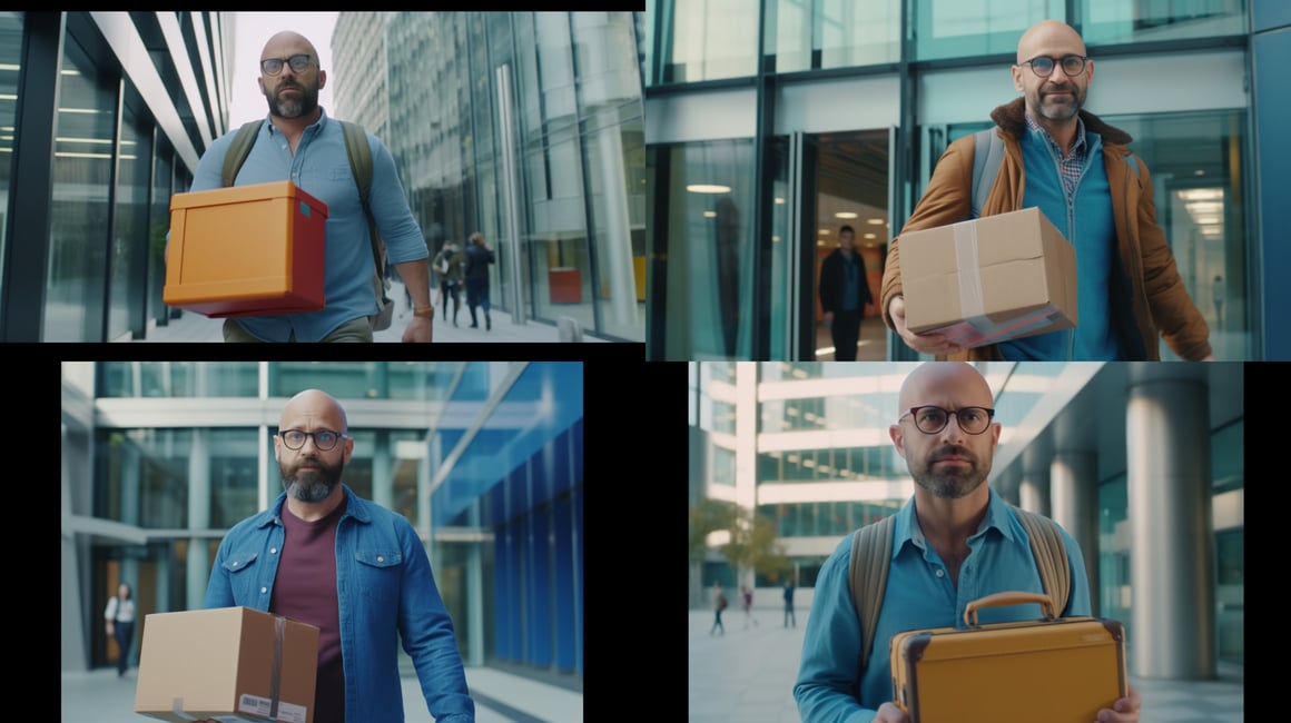 Cinematic Snapshot of Office Resignation