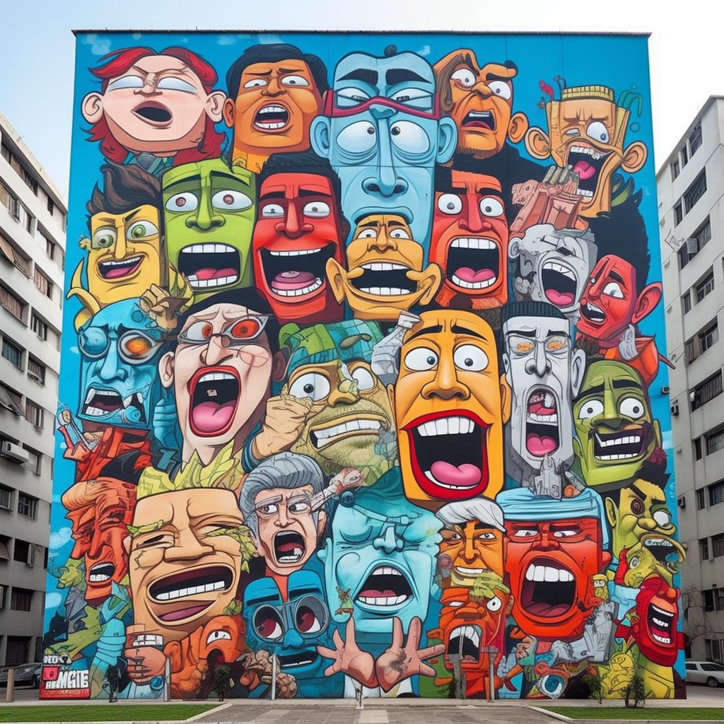 Comic Strip Journey: A Pop Art Mural Exploration