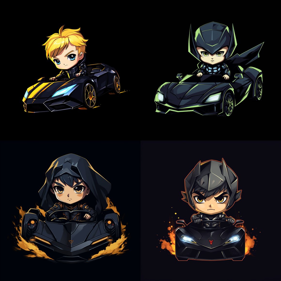 Midnight Cruise: Baby Ninja's Lamborghini Adventure