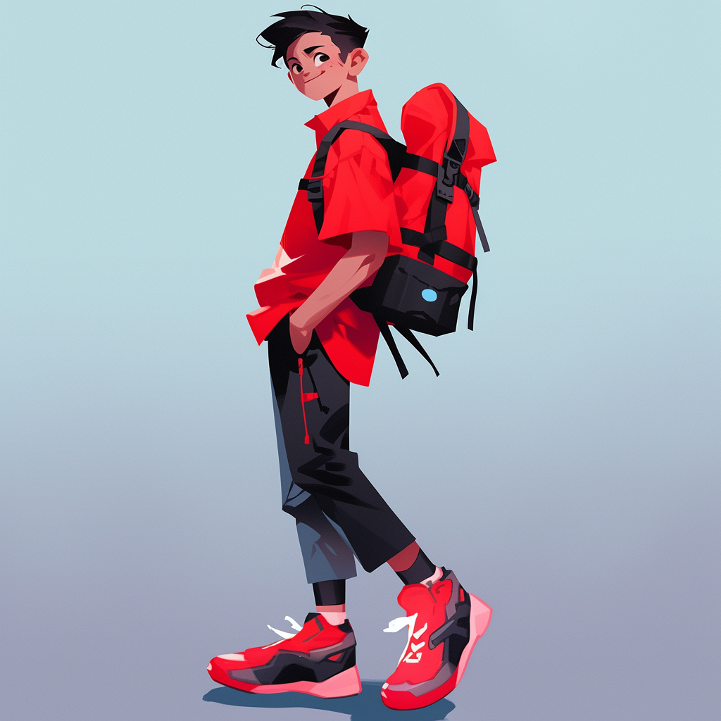 Neon Journey: Futuristic NFT Art Illustration by Niji 5