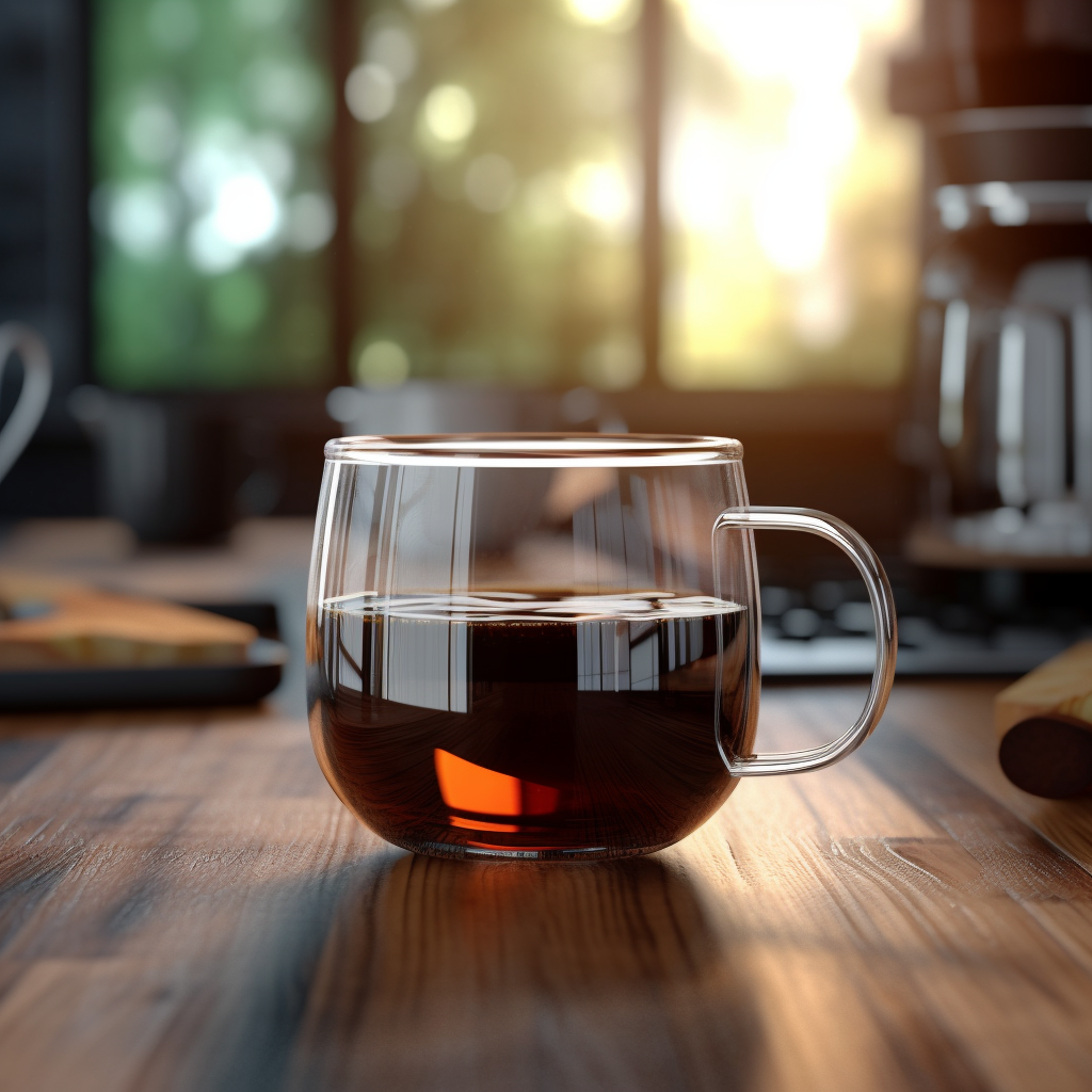 Midday Coffee Break in Contemporary Kitchen
