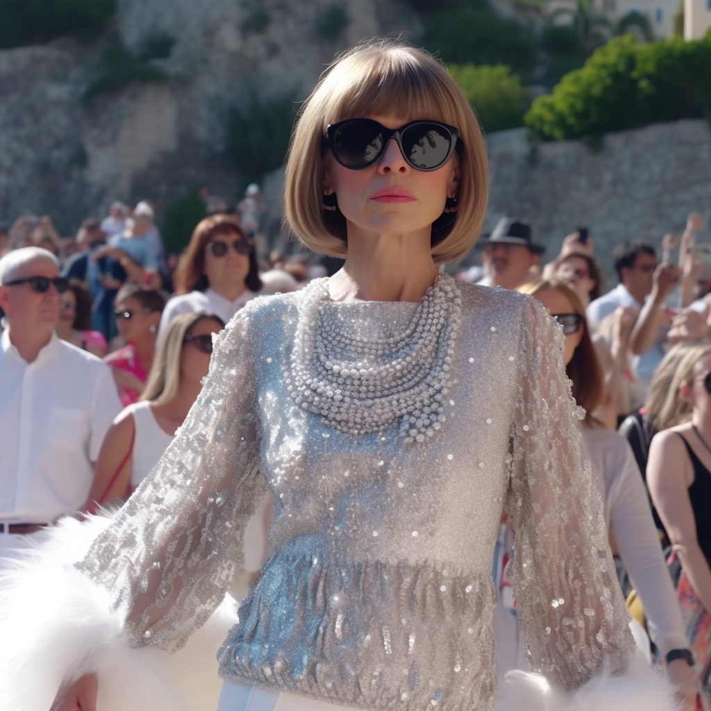 Summer Couture: Real-life Anna Wintour in Capri