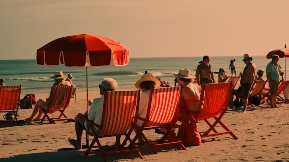 Sun-Drenched Summer Beach Relaxation