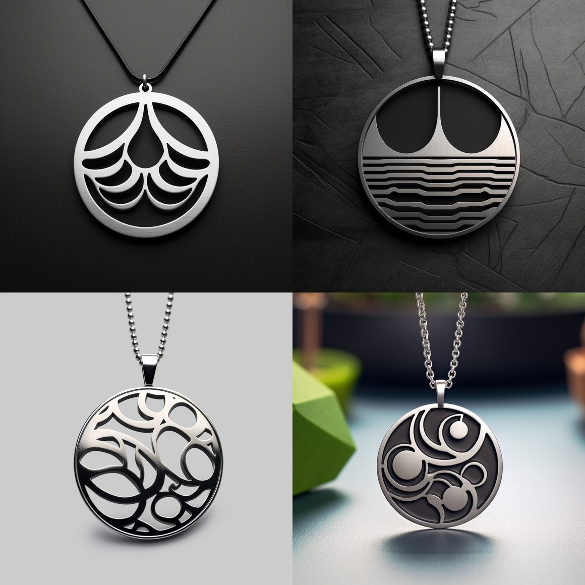 Artistic Geometric Udder Pendant Design