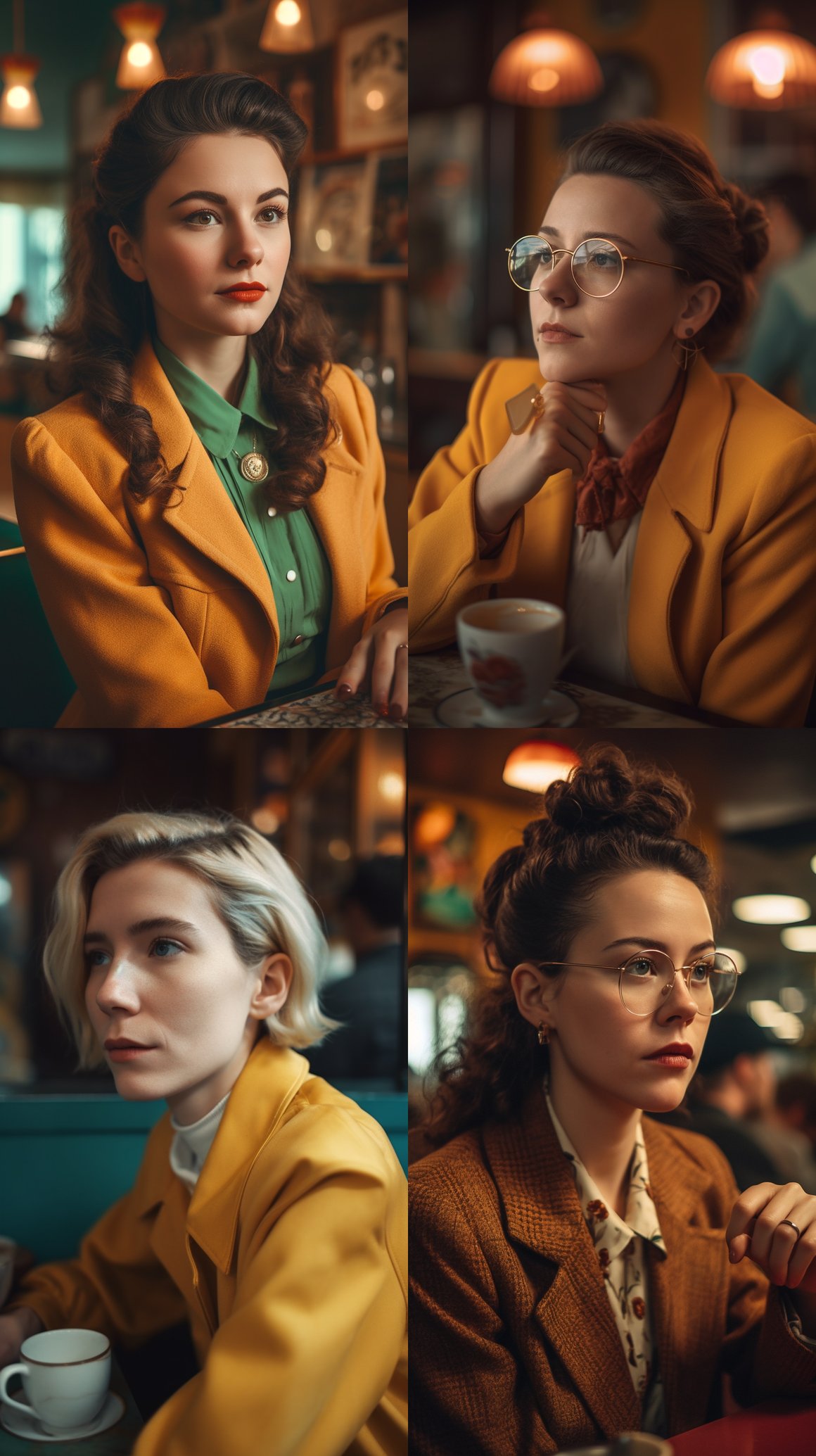 Retro Café Reverie: A 1998 Photographic Journey