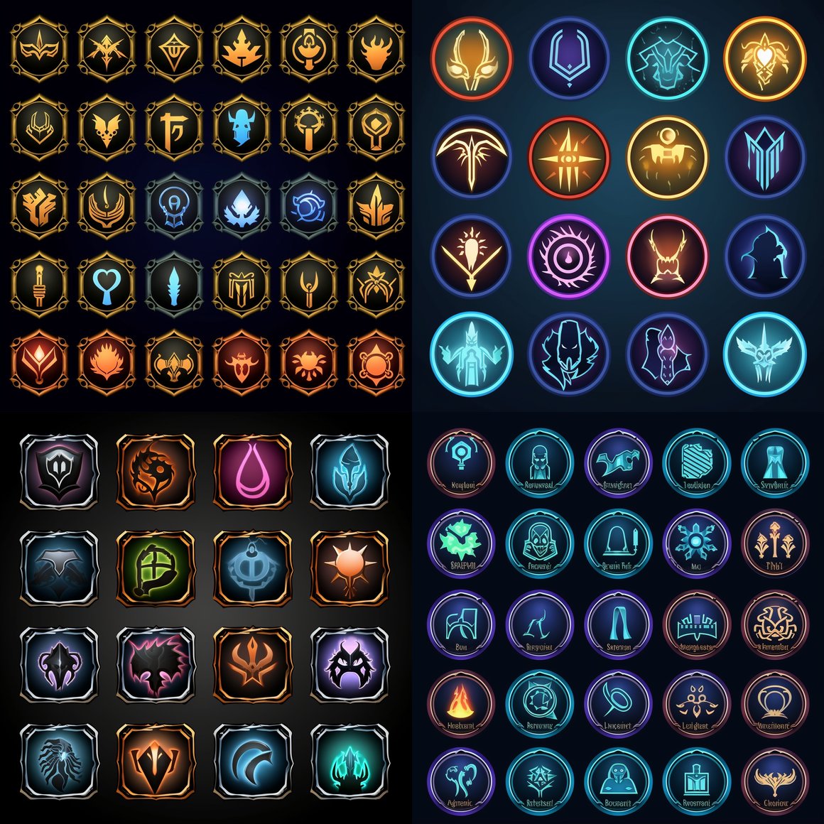 Designing Unique and Mysterious Game Guild Icons