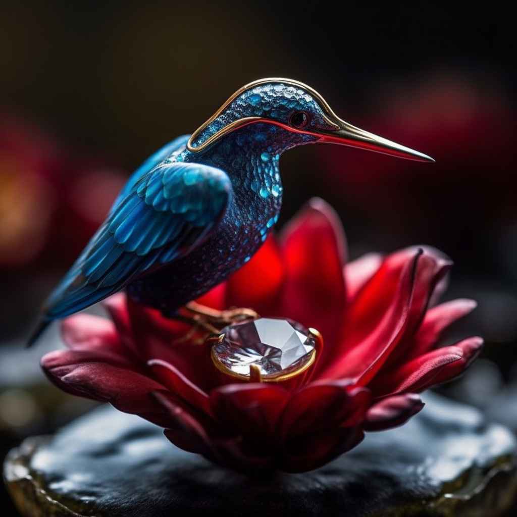 Halfway Voyage: The Sapphire Avian's Ruby Ring Encounter