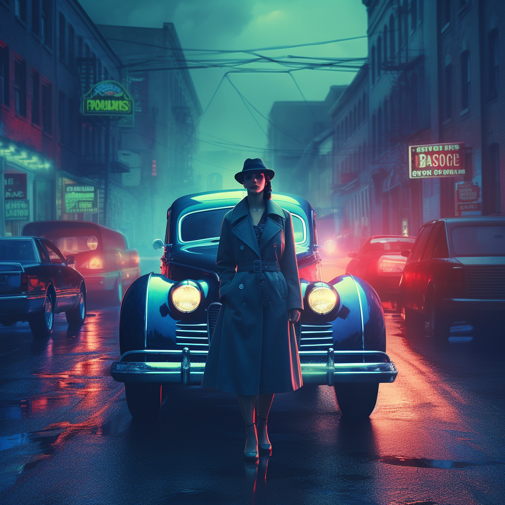 Neon Mystery: A Noir Encounter