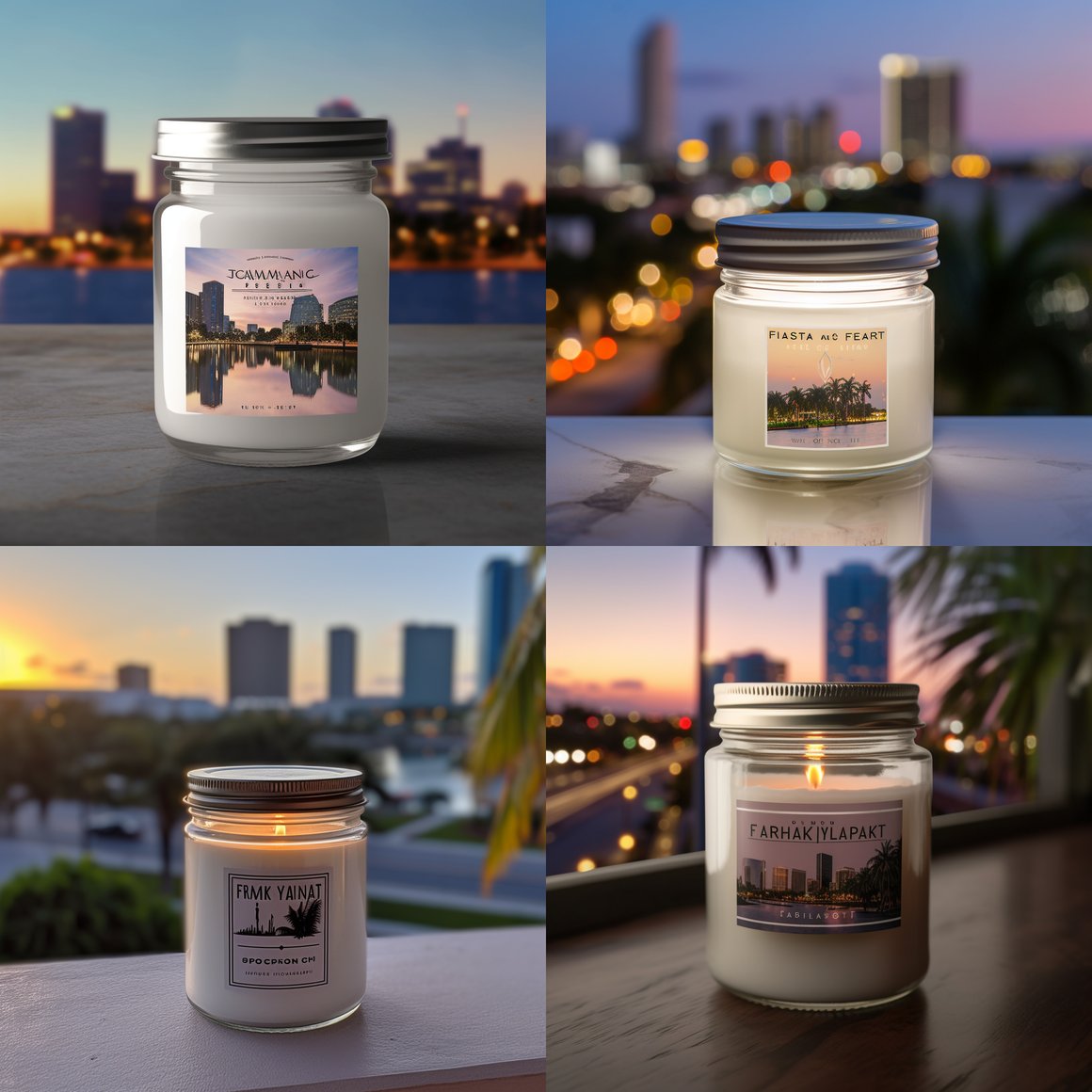 Subtle Lighting on Glass Jar in Downtown Tampa