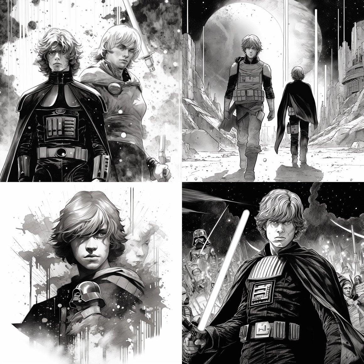 A Tribute to Kentarou Miura - Luke Versus Vader Manga Page