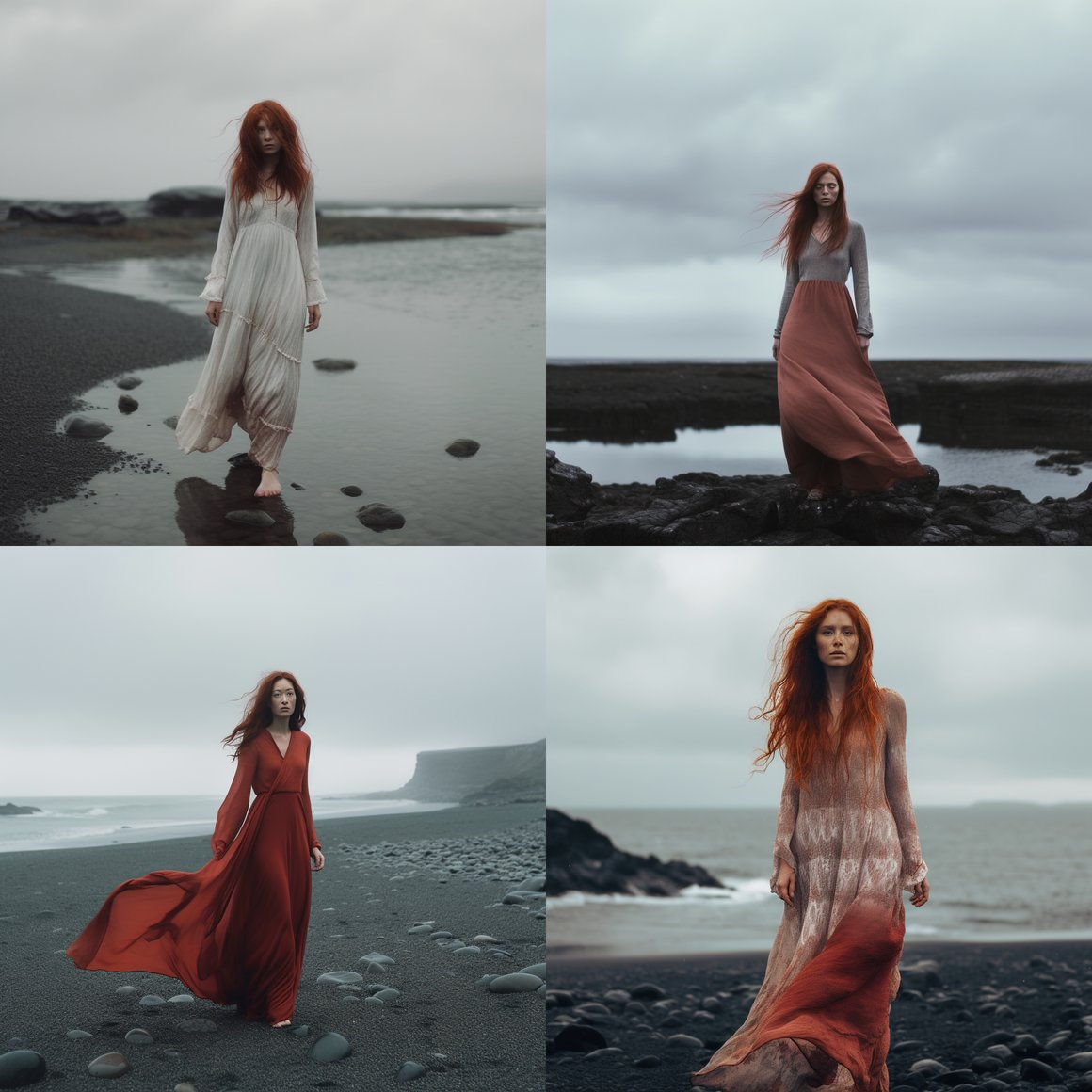 A Stylized Y2K Fashion Statement in Icelandic Wilderness