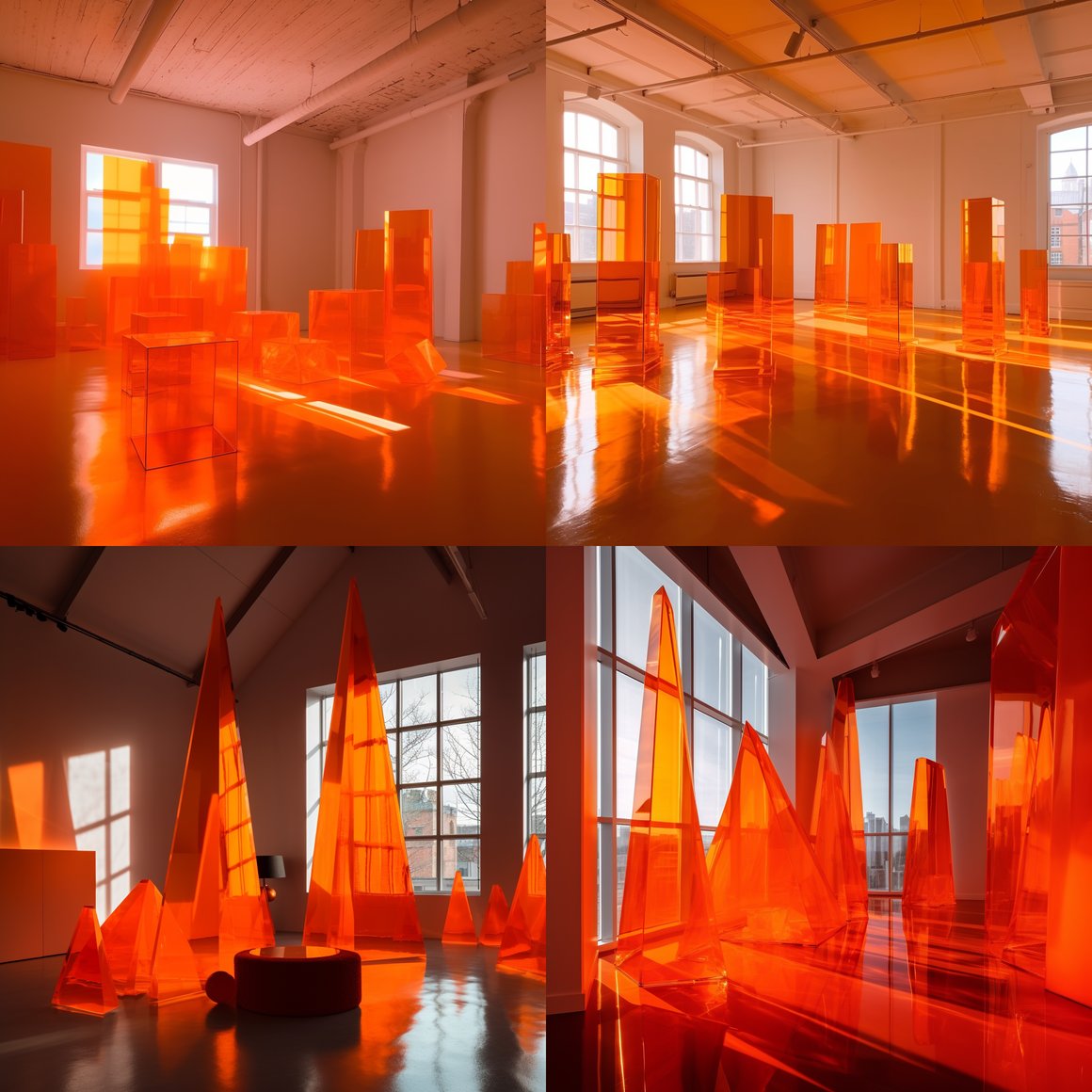 Neon Orbs: An Acrylic Art Installation Journey