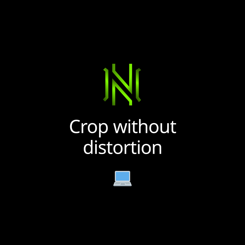 Crop without distortion