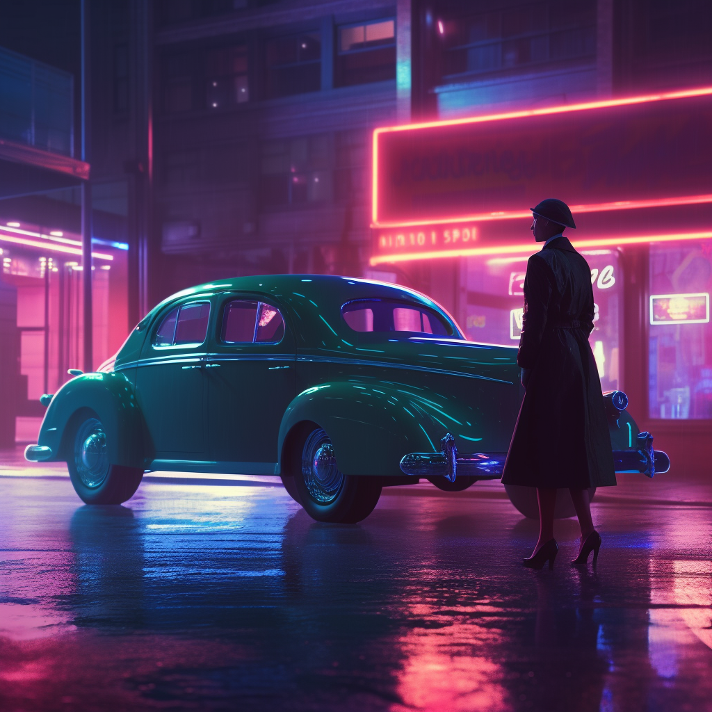 Neon Mystery: A Noir Encounter