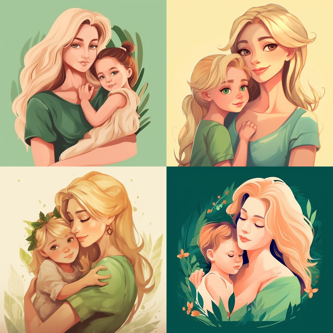 Summer Bonding: Mother-Daughter Love Illustrated