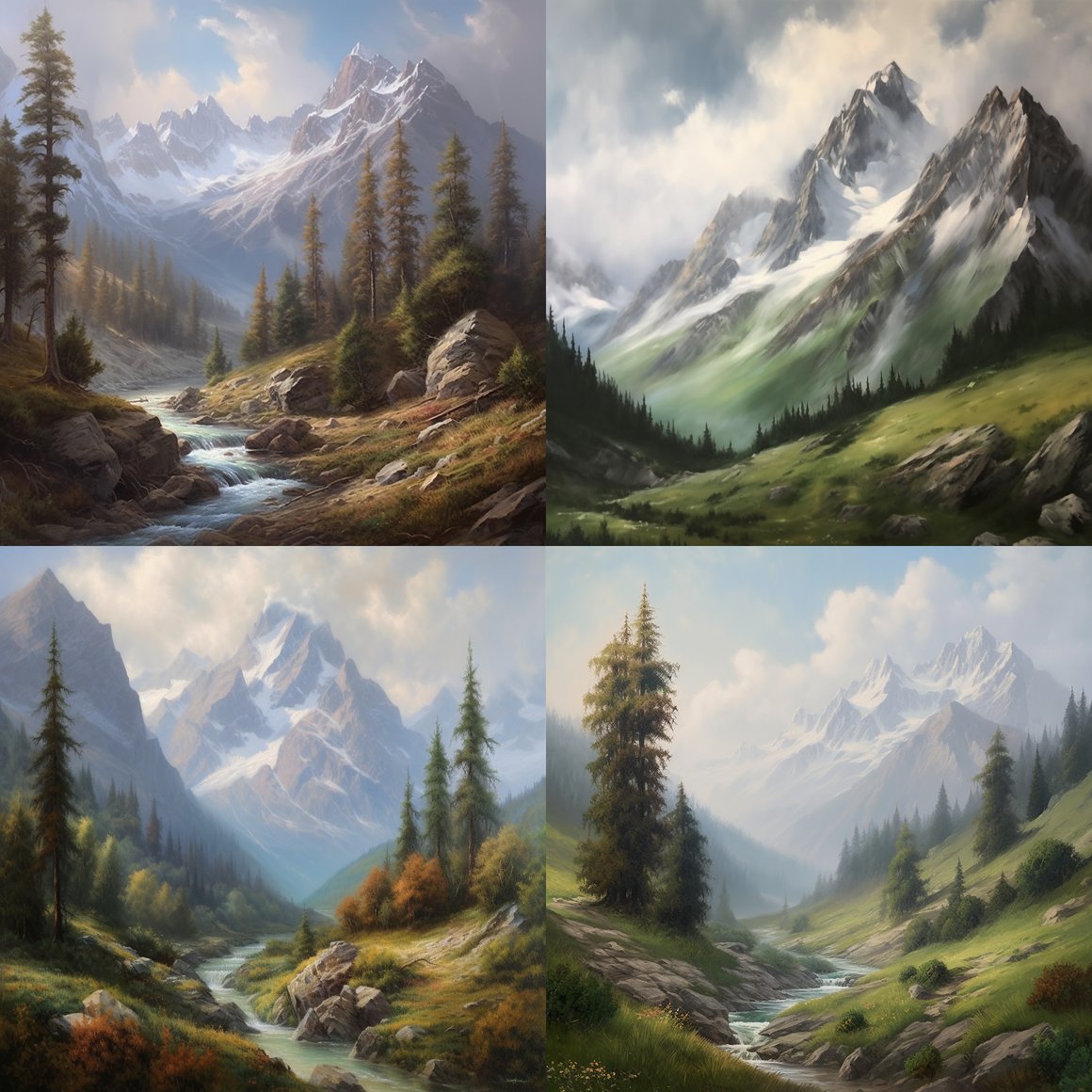 Mid-travel Oil Painting Series - Version 5