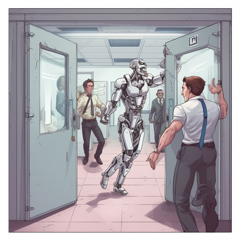 Midday Cyborg Rebellion: Office Celebration