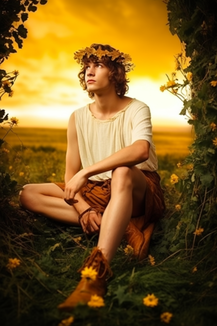 Summer Divinity: Eros Unveiled in 4K Cinematic Glory