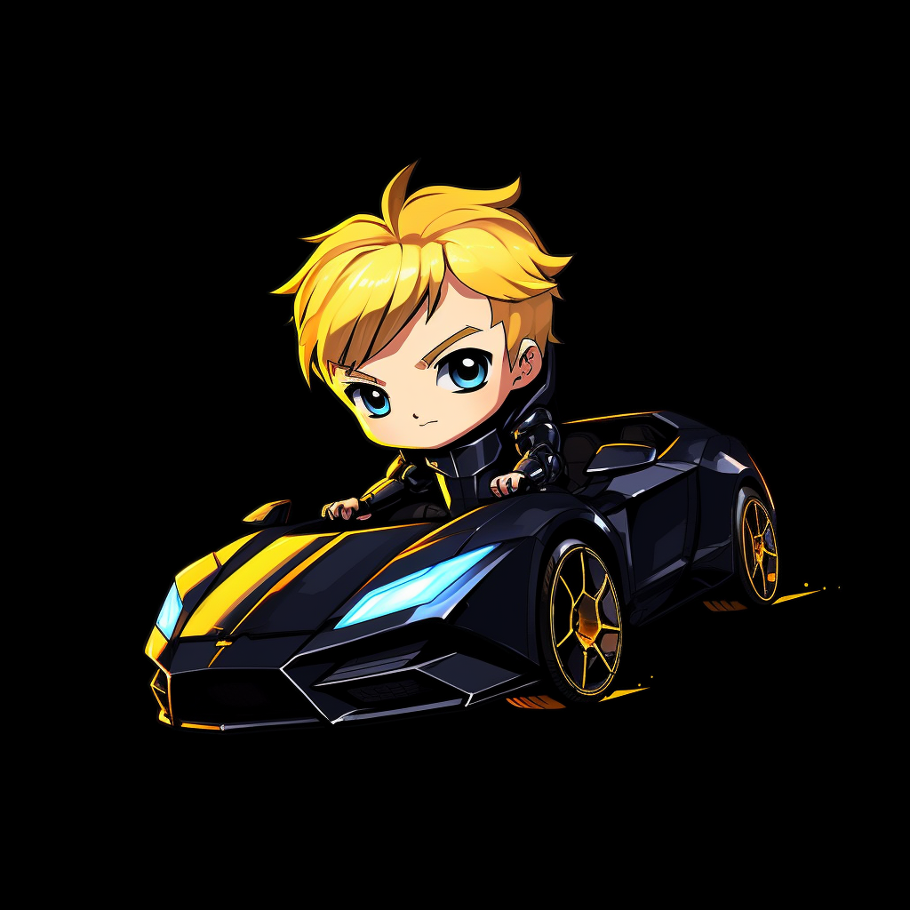 Midnight Cruise: Baby Ninja's Lamborghini Adventure