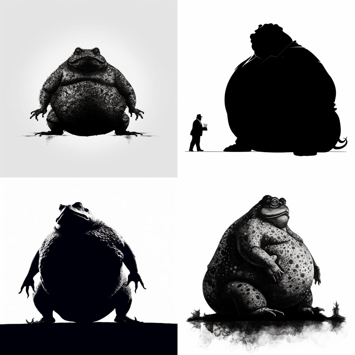 Chubby Charmer: A Monochrome Journey