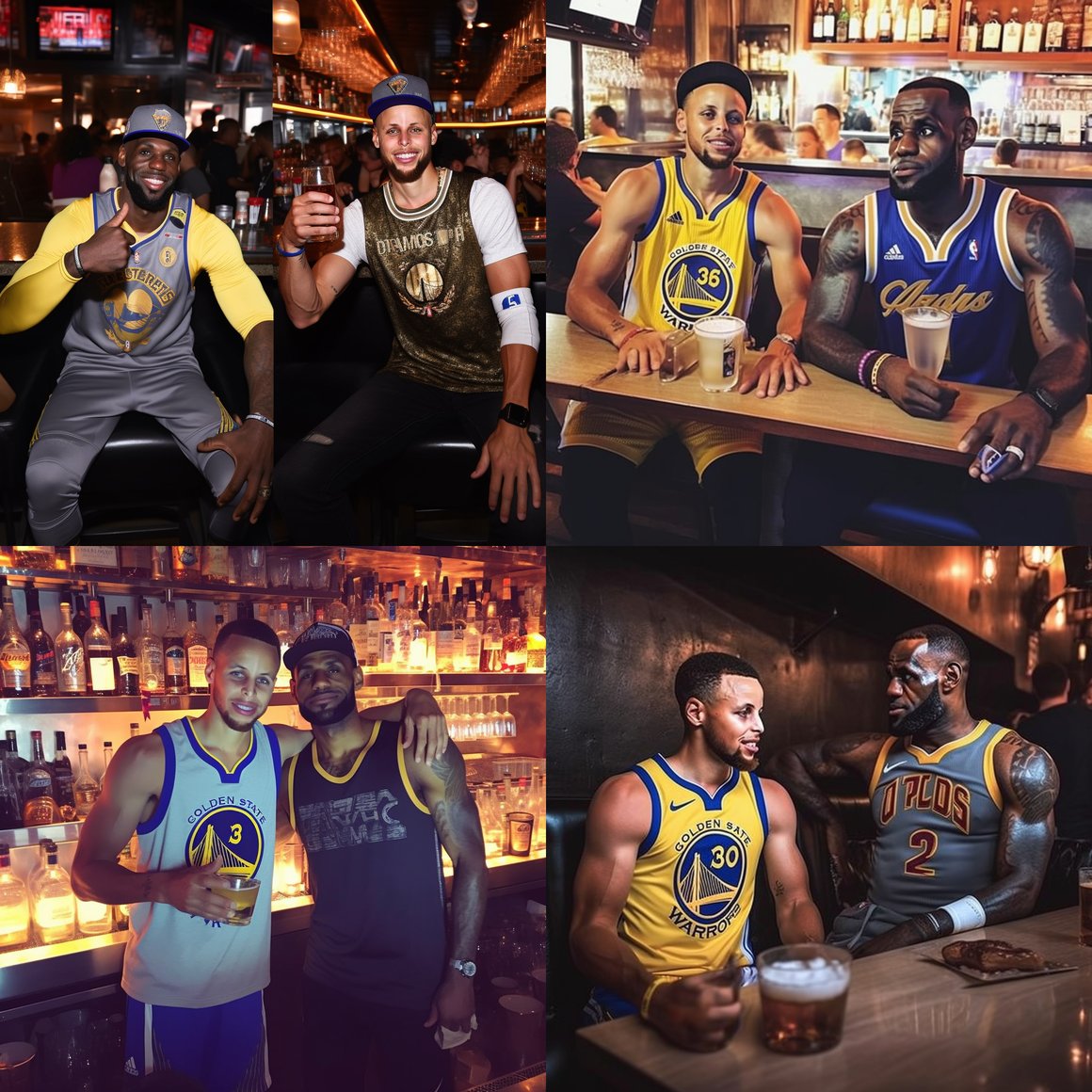 NBA Rivalry: LeBron and Curry's Mid-Game Break