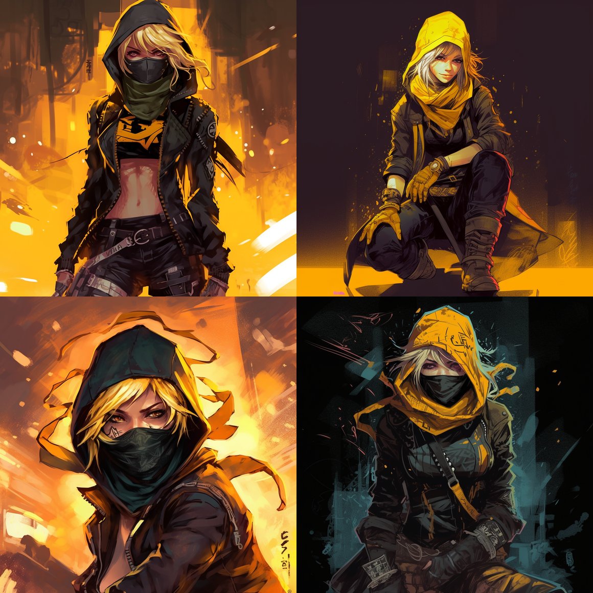 Neon Shadows: A Cyberpunk Bandit's Saga