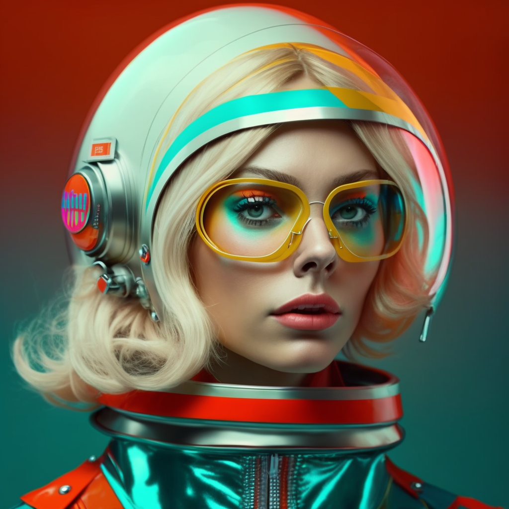Argon Astronaut: A 60s Fashion Odyssey in Hyperrealistic 4K