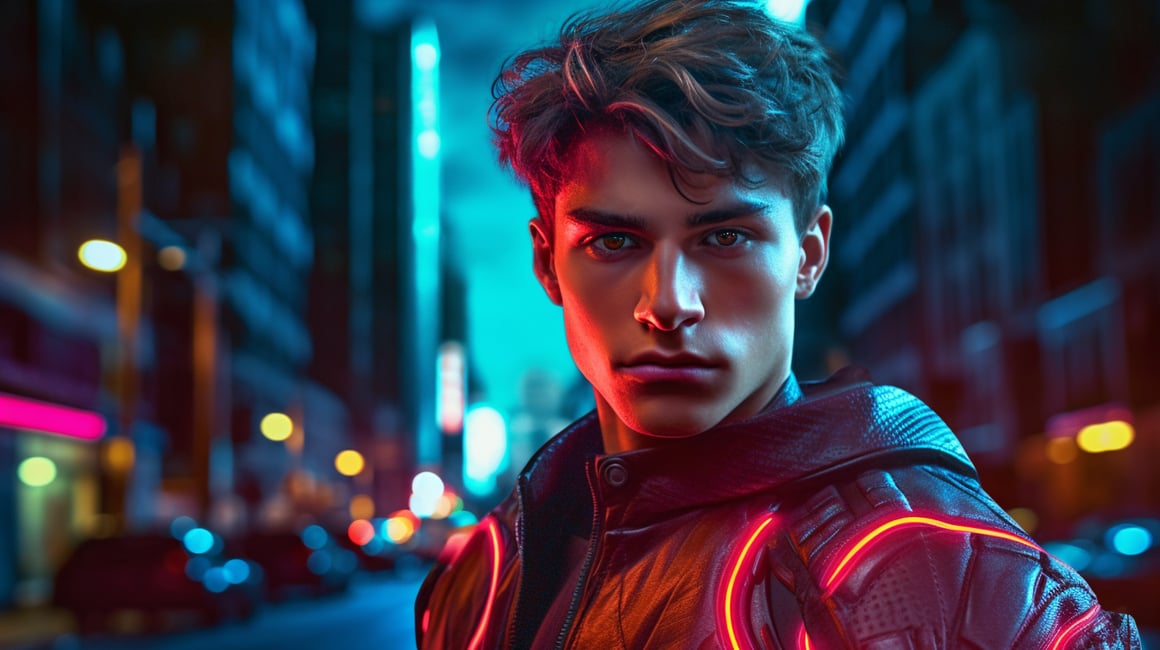 Neon Nights: The Emergence of a Superhero