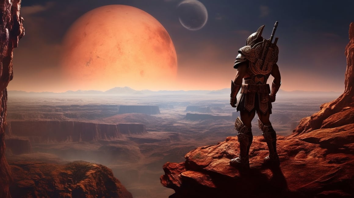 Ares' Solitude: A Martian Myth in Digital Photography