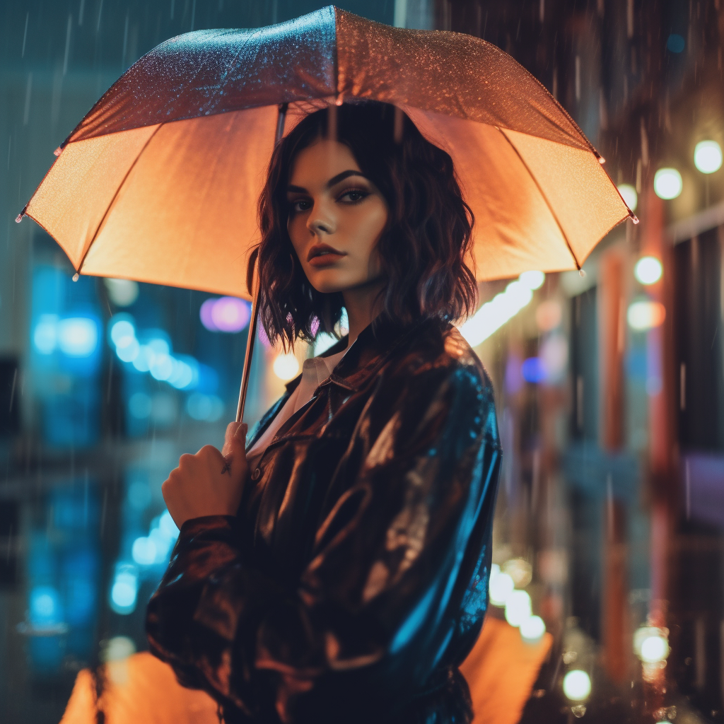Neon Noir: A Rainy Mid-Journey Interlude
