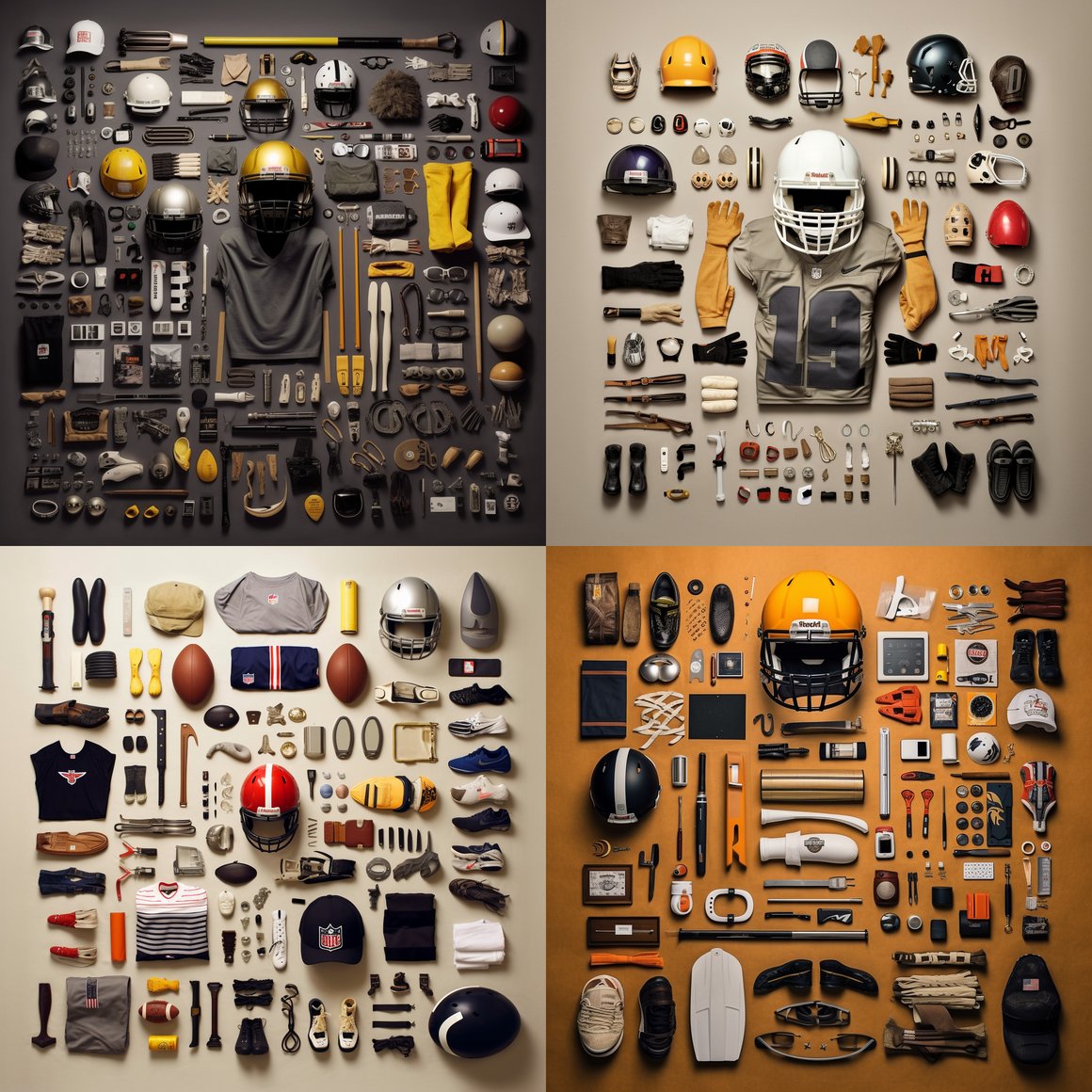 Detailed Look at an American Football Player's Gear