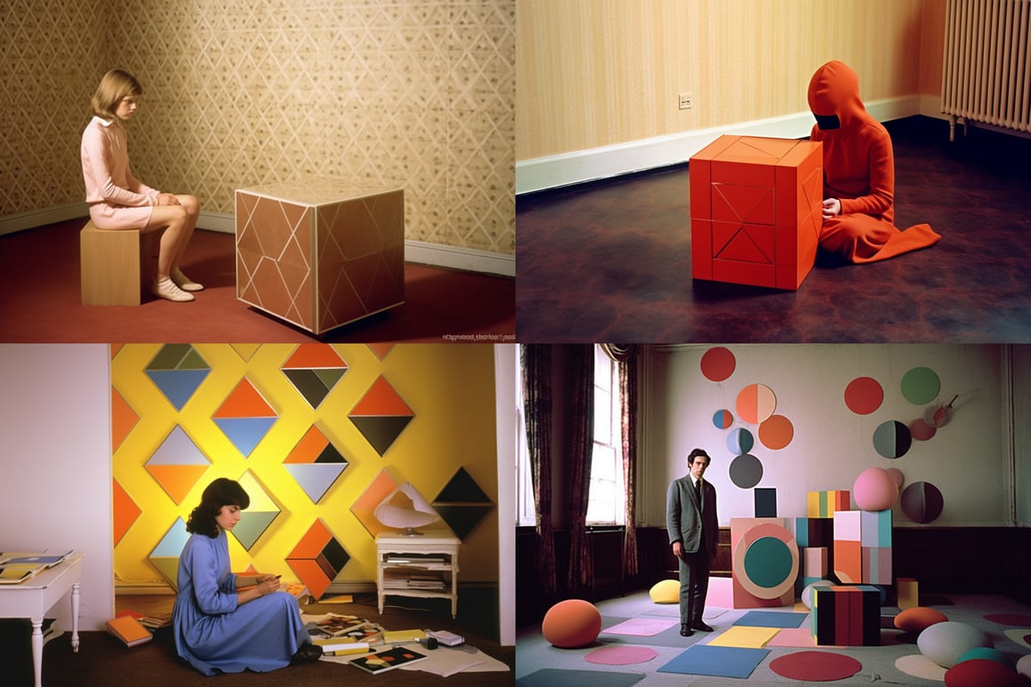 A Surreal Composite Journey through 1980s UK Performance Art