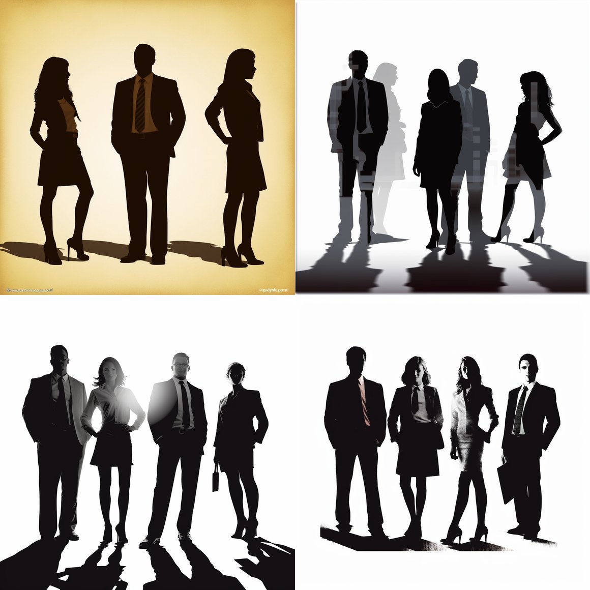 Midday Interlude: An Office Tale in Silhouettes