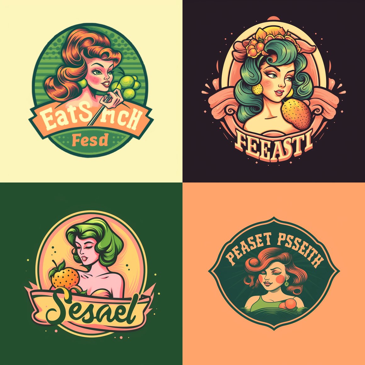 Retro-Inspired Logo Design Progress Check