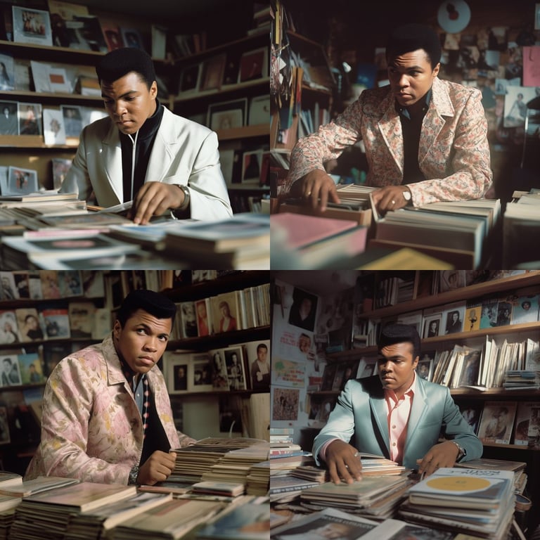 A 4K Ultra-Detailed Glimpse into Muhammad Ali's Record Collection ...