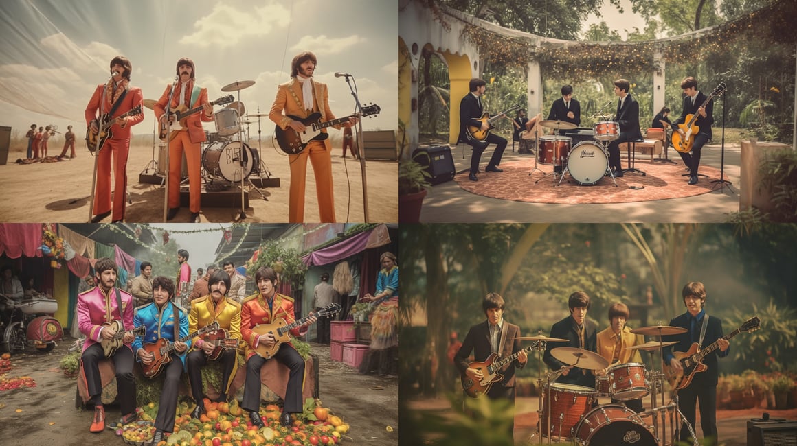 Cinematic Beatles in India: A 4K UHD Rendering Challenge