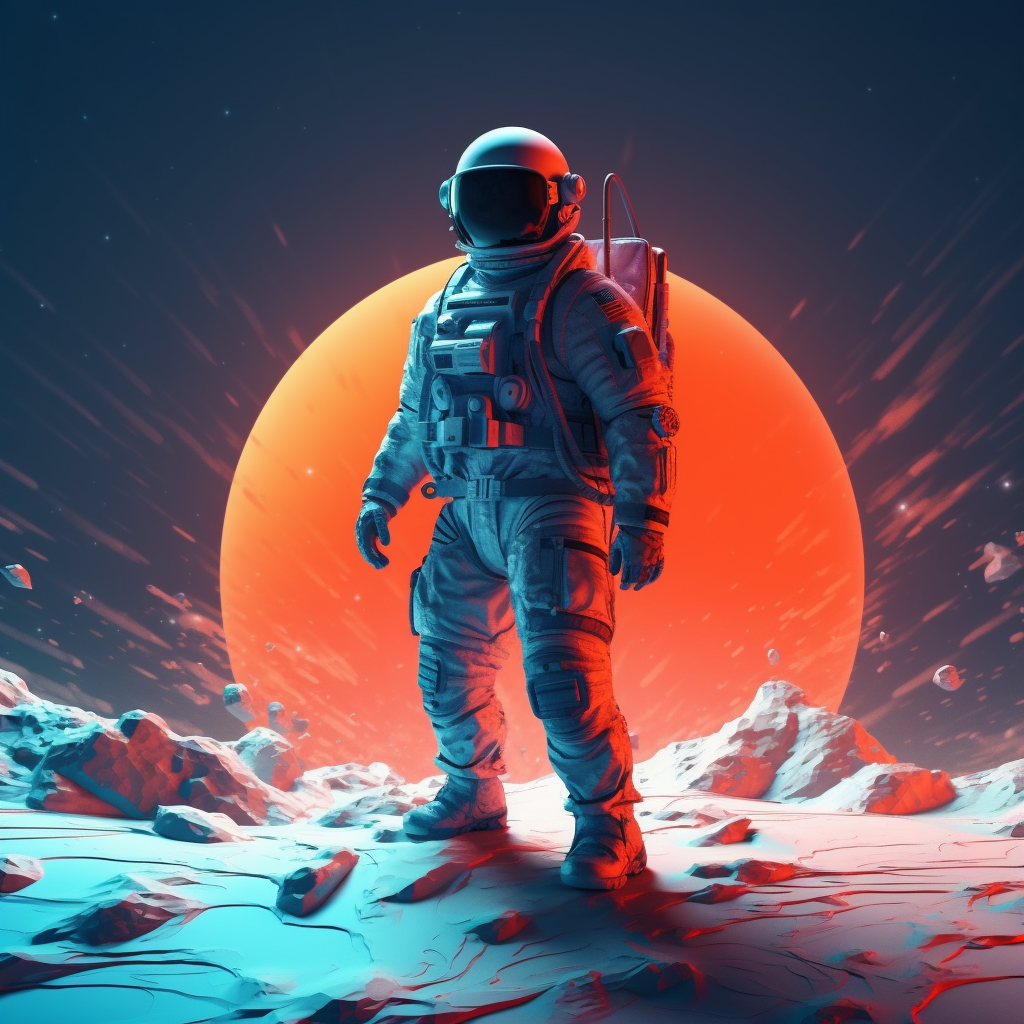 Neon Odyssey: Astronaut's Midway Travails in Space v5.1