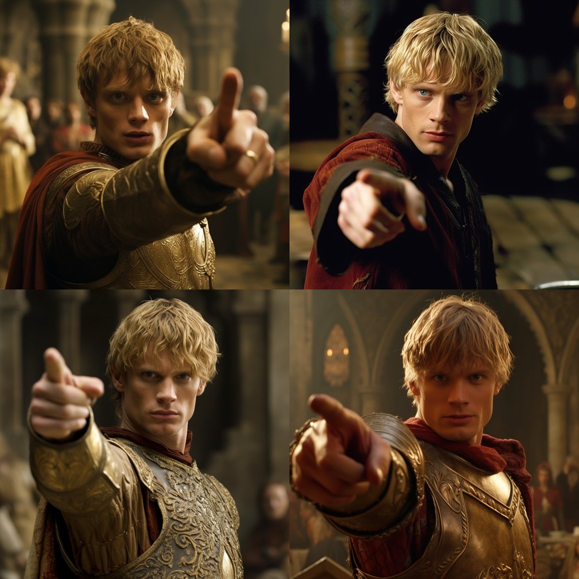 Arthur Pendragon's Defiant Gesture