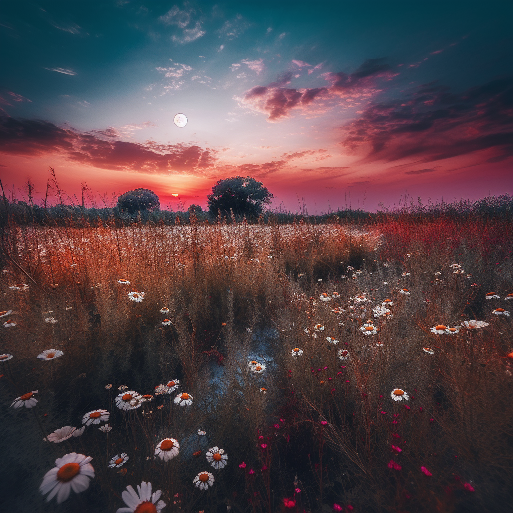 Midnight Floral Awakening