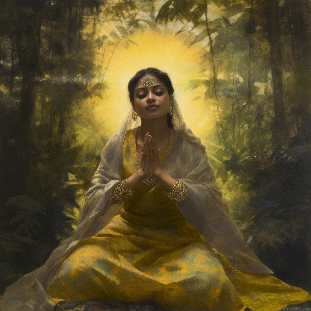 Sun Worship: A Millais-style Indian Odyssey