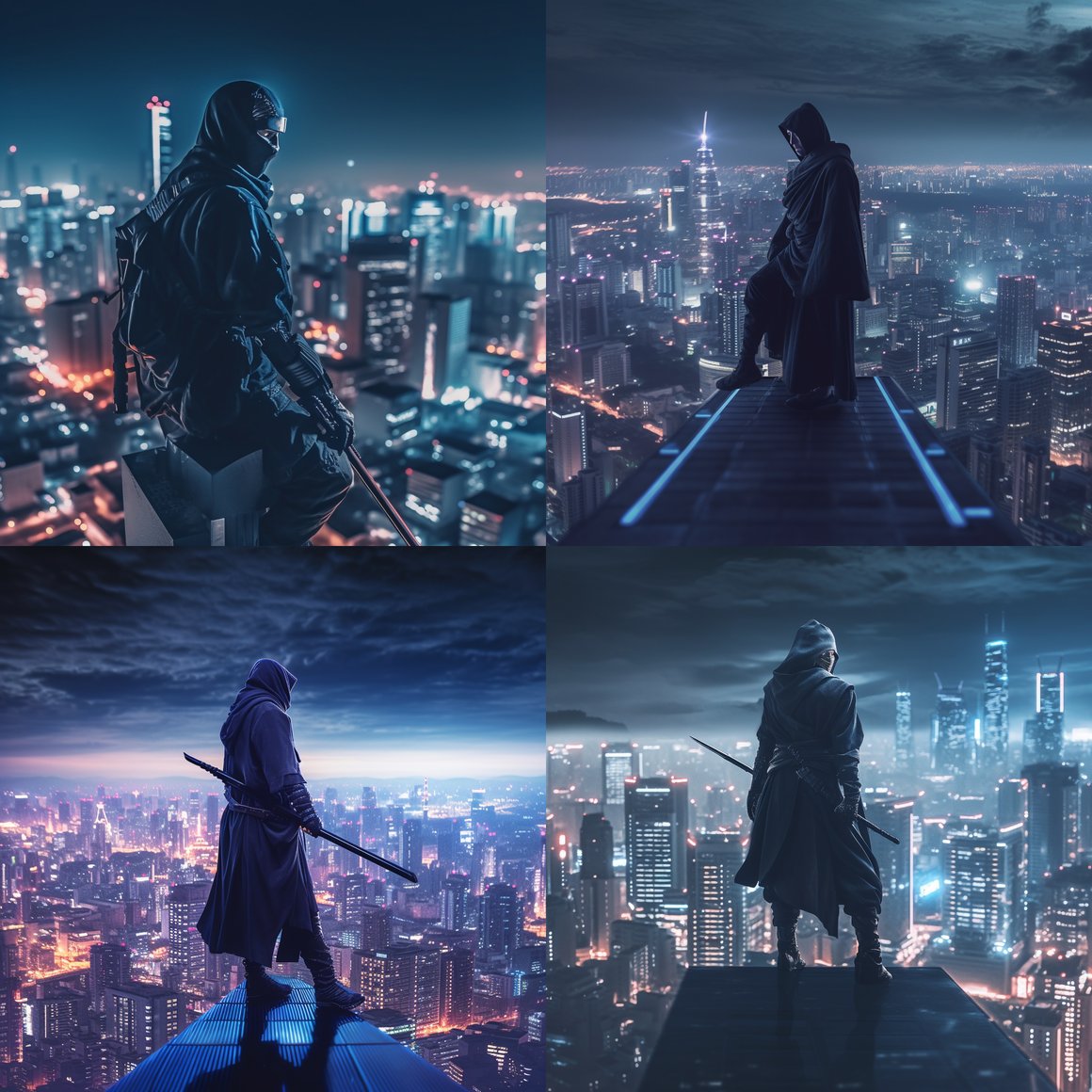 Neon Samurai: Tokyo Skyscraper Showdown